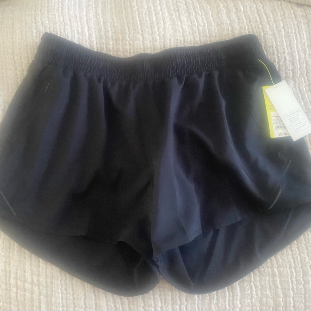 All in Motion Black Athletic Shorts with Elastic Waistband